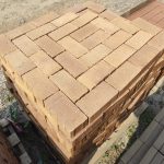 Cederburg 65mm Straight-Edge Paver featuring a seamless mid to dark brown clay profile with crisp, straight edges for a smooth residential or commercial paving surface.